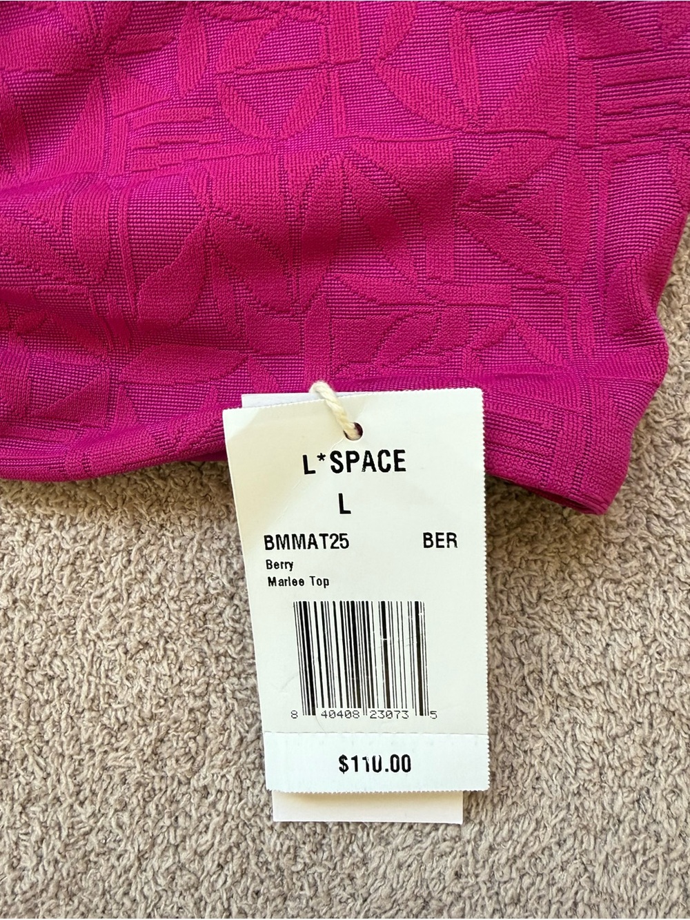 NEW - L*SPACE x REVOLVE - Swim Set - Bardot Bottom Classic / Marlee Top - BERRY - Picture 11 of 12